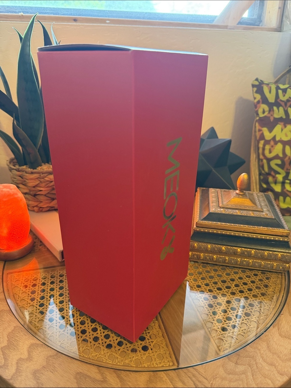 Red Holiday Travel Tumbler with Straw - Picture 4 of 5